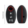 4 Buttons Silicone Car Key Case Cover Keyless Remote Fob Holder For Nissan Quest Elgrand Nv200 Evalia Serena Mpv Smart Key Case