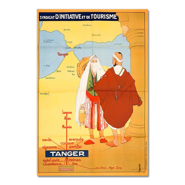 Travel Canvas Paintings Vintage Pictures Morocco Tangier Casablanca Posters Coated Wall Stickers Home Decoration No Frame
