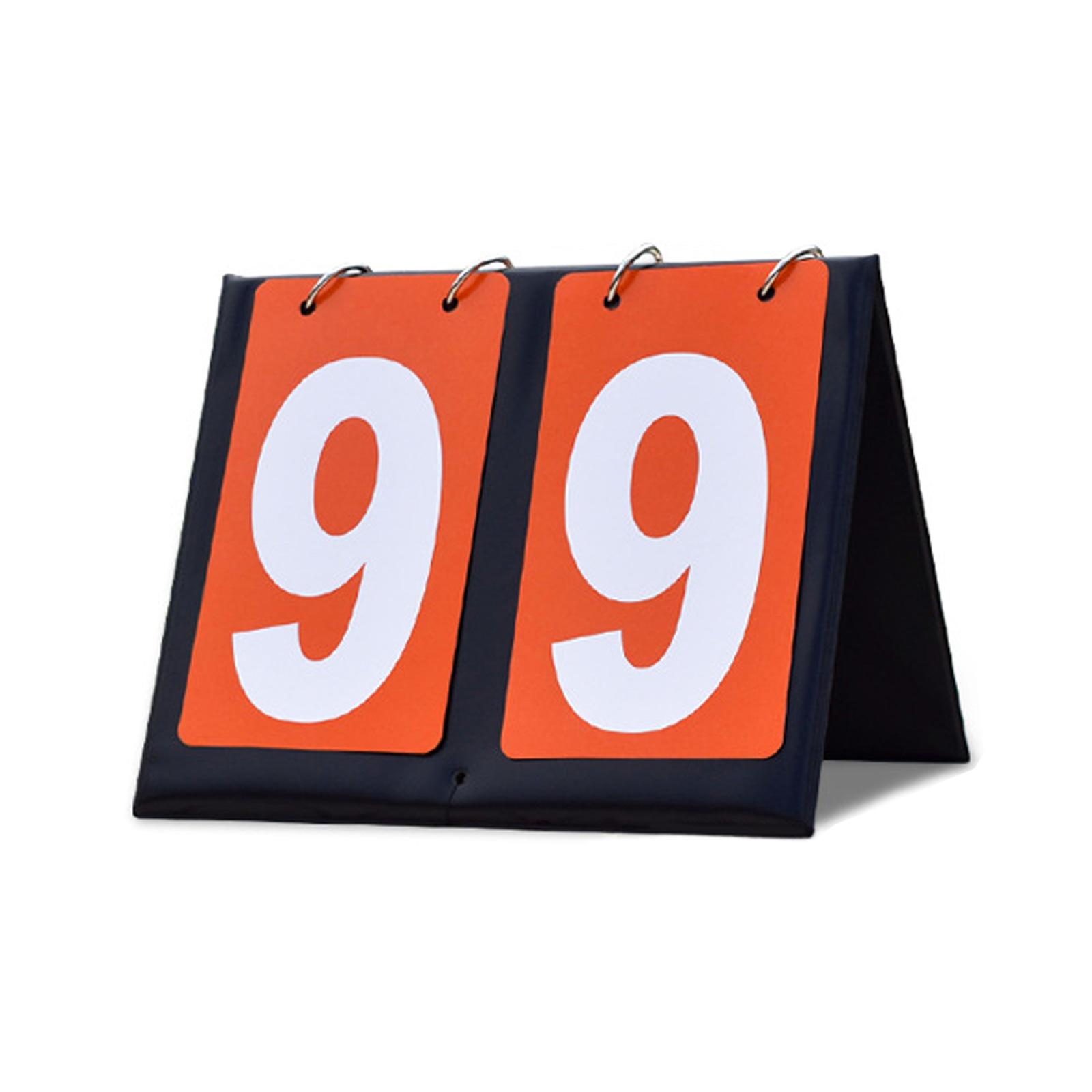 

Tabletop Scoreboard Flippers Tabletop Scoring Board Sports Competition Score Board Flippers for Indoor Outdoor Sports C оранжевый