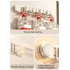 Sliding Rail Cleaning Tool Holder, Wall-Mounted Suction Rack with Integrated Hanging Feature for Mops, Glass and Smooth Tile
