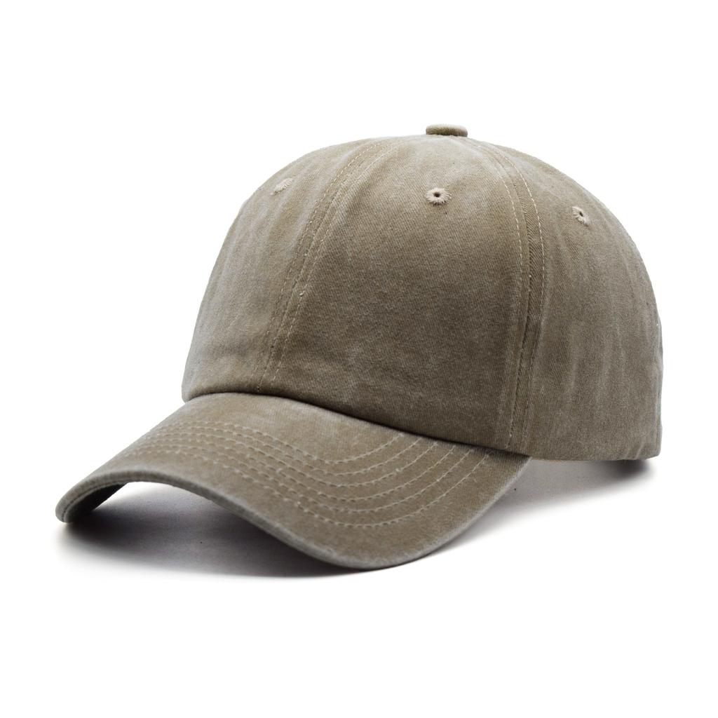 Washed Coated Pure Color Baseball Cap Vintage Retro for Women Sun Protection Old Denim Washed Cotton Duck Hat