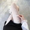 Women Sexy Lolita Bowknot Hollow Out Fishnet Pantyhose Japanese Jk Style Tights
