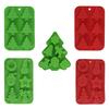 1/5pcs Christmas Silicone Molds Irregular Shapes for  Handmade Soap Chocolate & Candy Large Size DIY CakeBaking Kitchen Tools