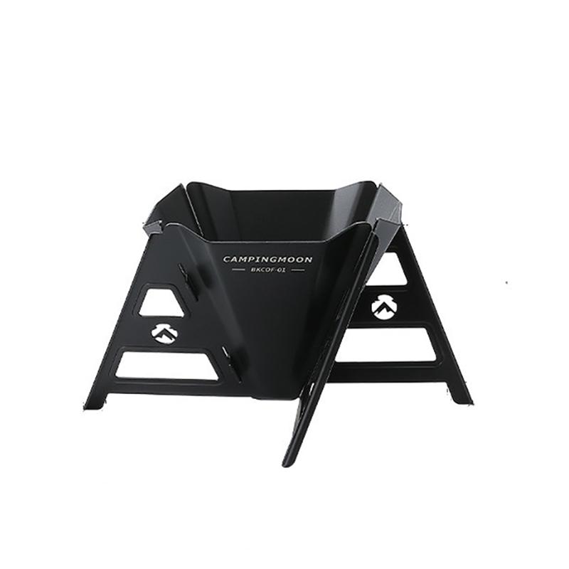 CAMPINGMOON Outdoor Camping Stainless Steel Plated Titanium Foldable Portable Hand Coffee Filter Drip Stand Coffee Funnel