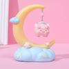 Moon Fairy Tale Night Lamp - Creative and Cute Resin Rubber Star Lamp - Warm Color Bedside Night Lamp - Birthday Gift