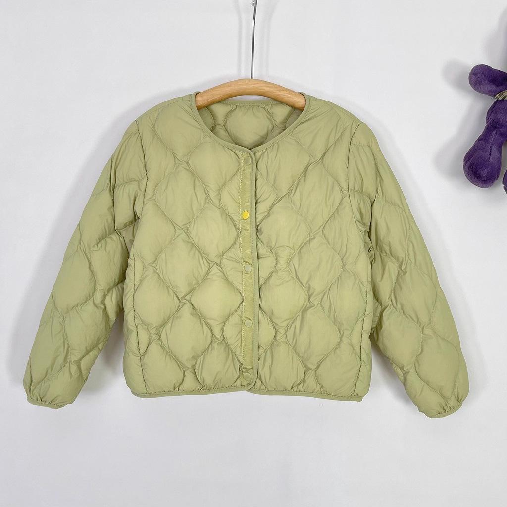 Neue leichte Daunenjacke für Jungen, Mädchen und Kinder, kurz, locker, mit Daunenfüllung für den Winter
