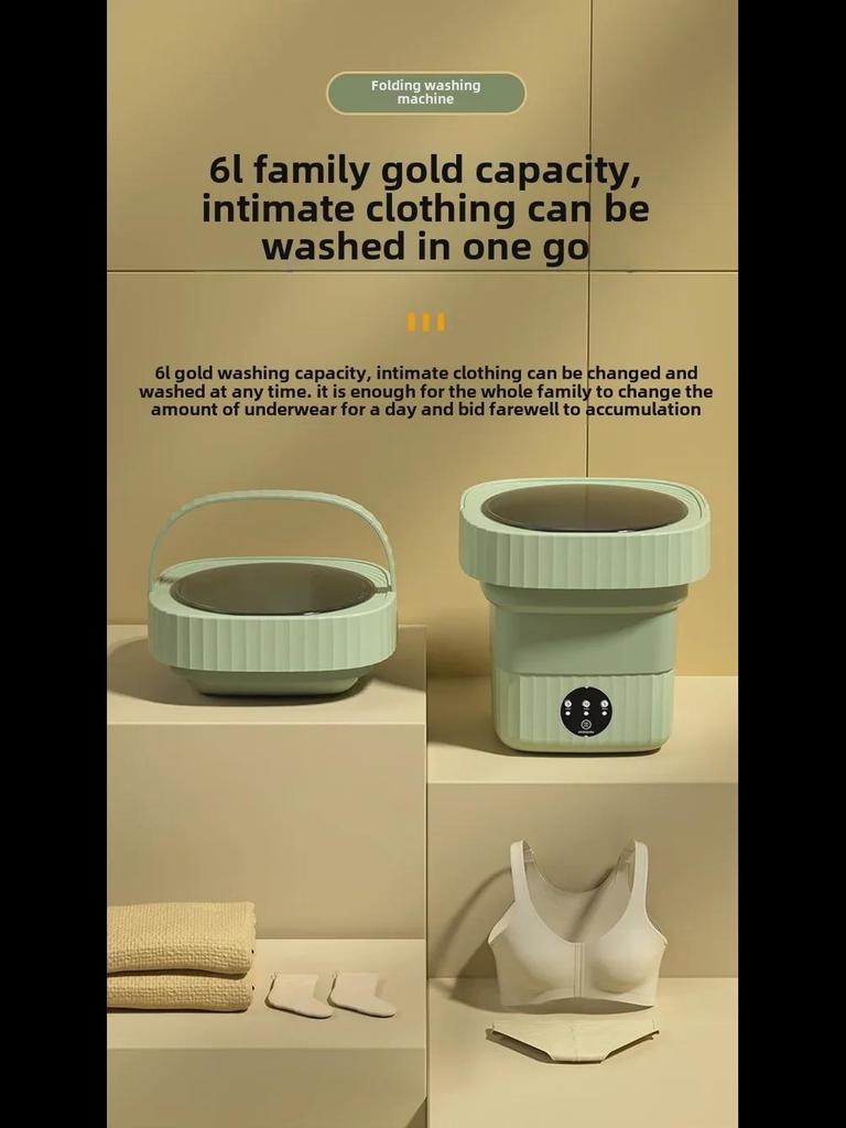 Kompakter Babyunterwäsche- und Sockenwascher