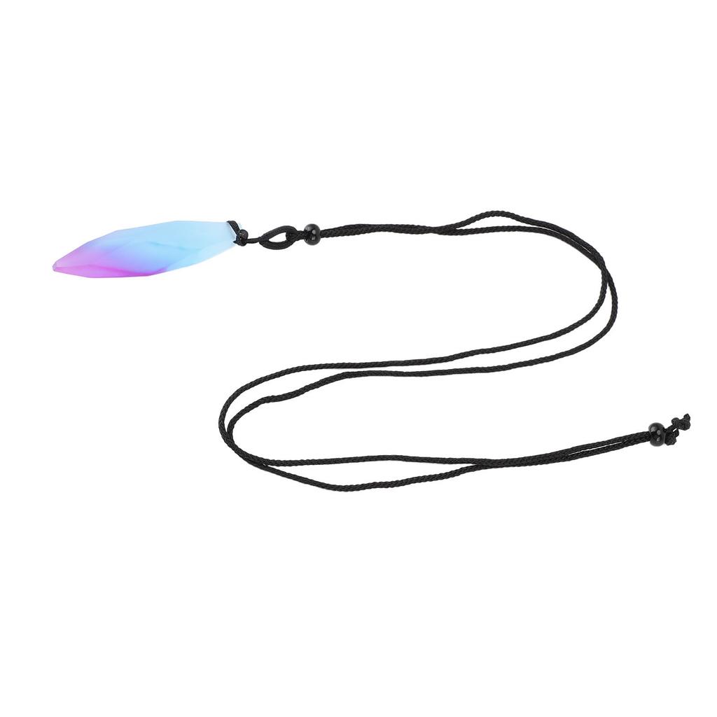 Im Dunkeln leuchtende Anhängerkette Harz Leuchtender Anhänger Unregelmäßige Form Mattiertes Blau