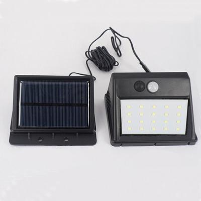 20LED Bölünmüş Hareket Sensörü Güneş Lambası Açık Bahçe Lambası Dekorasyon Gece Güvenlik Duvar lambası