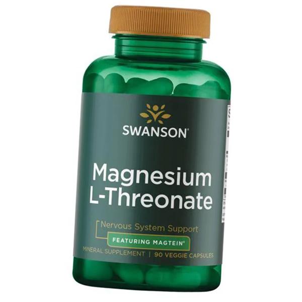 Magnesium L-Threonate, Swanson 90 Vegcaps (36280102)