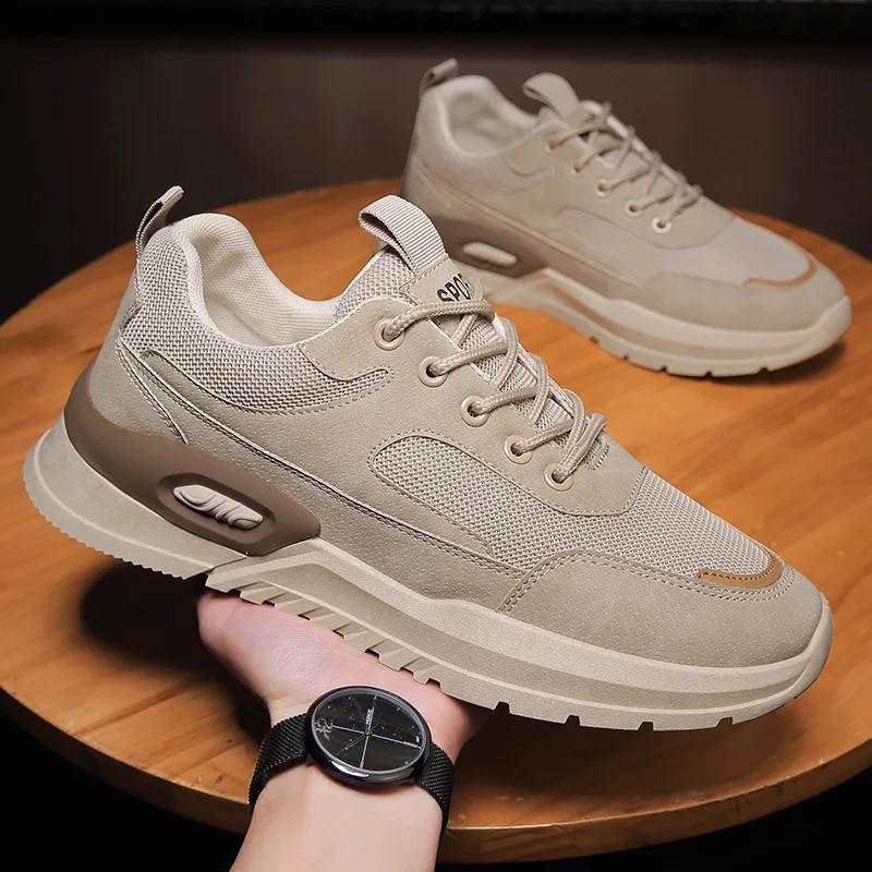 Trendy Men's Sneakers  Outdoor Spring Breathable Running Shoes Mens Comfortable Casual Tennis Shoes New Zapatillas Comodas