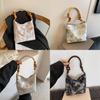 Silk Bucket Bag For Women With Magnetic Closure And Internal Phone Pocket For Daily Use