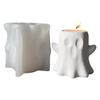 Halloween Candle Holder Silicone Molds Epoxy Resin Molds 3D Ghost Candlestick Molds Plasters Molds Casting Moulds