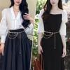 Elegant Double Layer Waist Chain For Women With Pearl Accents For Skirts And Dresses