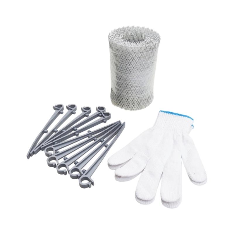 Strong Roof Gutter Leaf Catcher with Corrosion Resistant Designs Gutter Meshing Guard for Outdoor Drainage Facilities