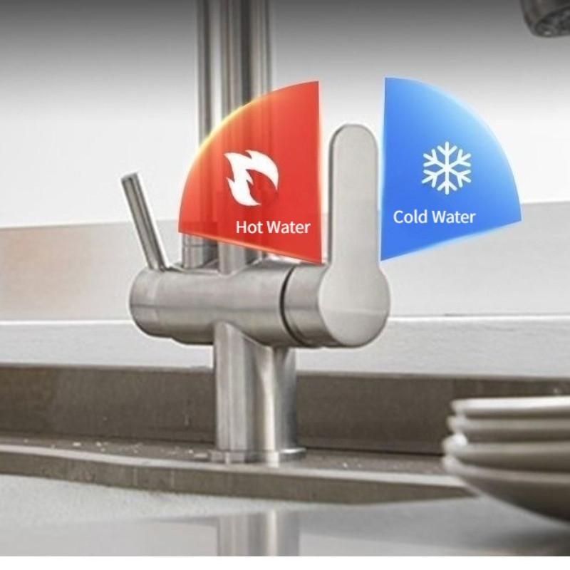 Three In One Water Purifier Faucet Kitchen Universal Rotating Washing Basin Water Tap Stretching RO Direct Drinking Faucet