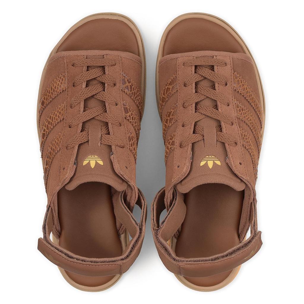 IH6633 Adidas Gazelle Bold Sandals Preloved Brown Gold Metallic (Women's)