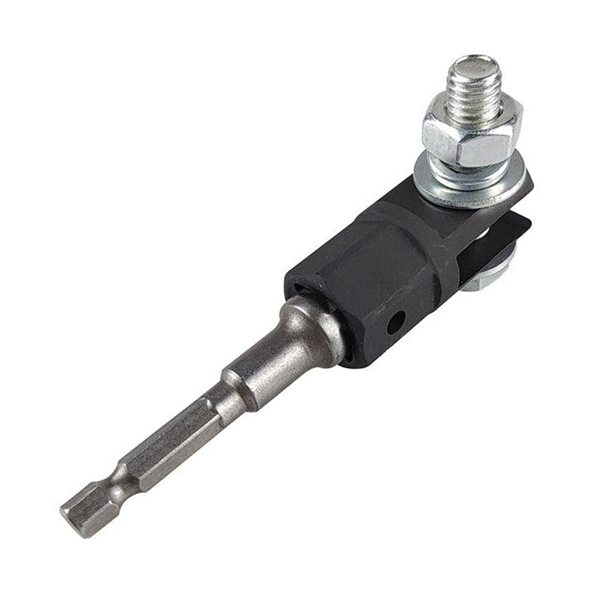 

Адаптер для домкрата-ножницы и адаптер для головки для большинства домкратов Хромованадиевая сталь Адаптер для домкрата-ножницы Инструмент для ударного гаечного ключа чёрный