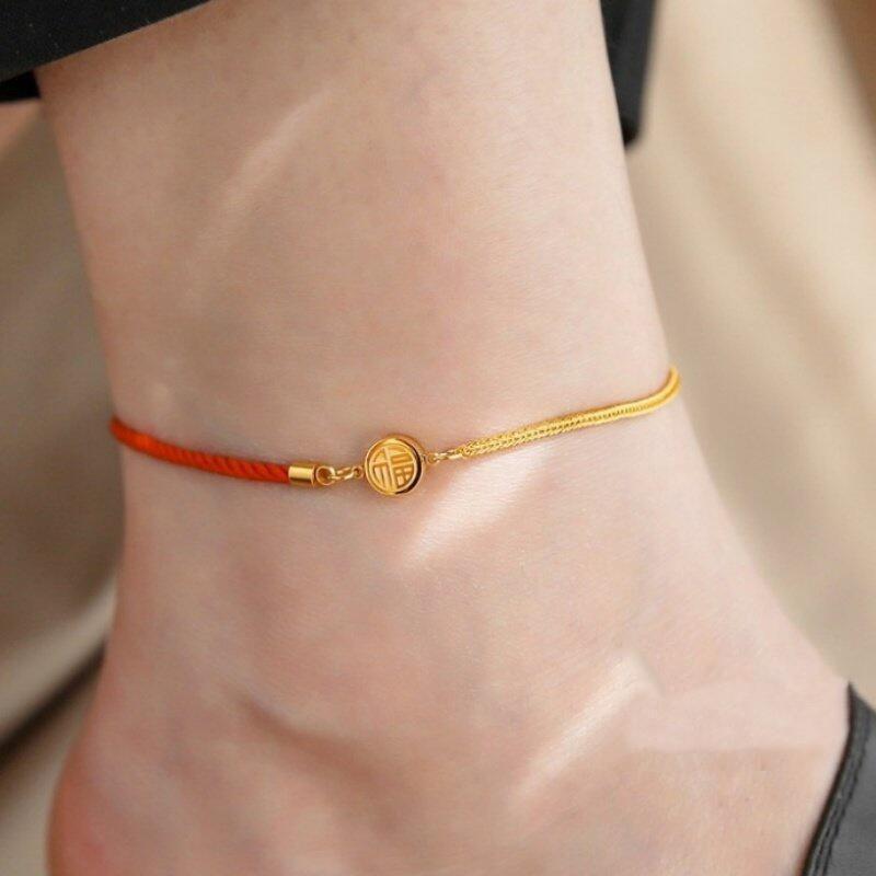 Stylish Titanium Steel Heart Anklet for Women – Durable, Versatile Beach Foot Chain