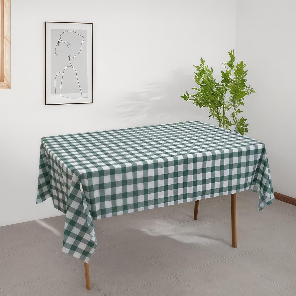1/3pcs Disposable Checkered Tablecloth Plastic Rectangle Party Table Cover Picnic