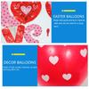 9-teiliges Valentinstag-Ballon-Blumenstrauß-Set, rotes Herz, Aluminiumfolie, Geständnis, Ballon, Vorschlag, Szene, Valentinstag, Hochzeit, Party-Dekoration