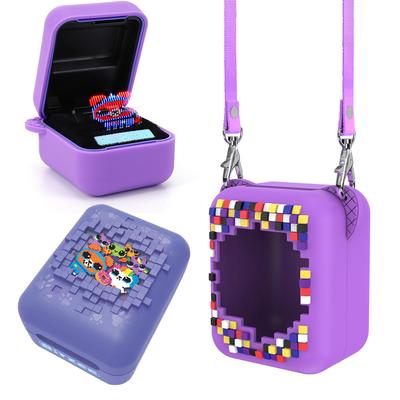 Protective Case Anti Drop Silicone Cover Case Shockproof Soft Case Cover Washable with Lanyard for Bitzee Virtual Electronic Pet