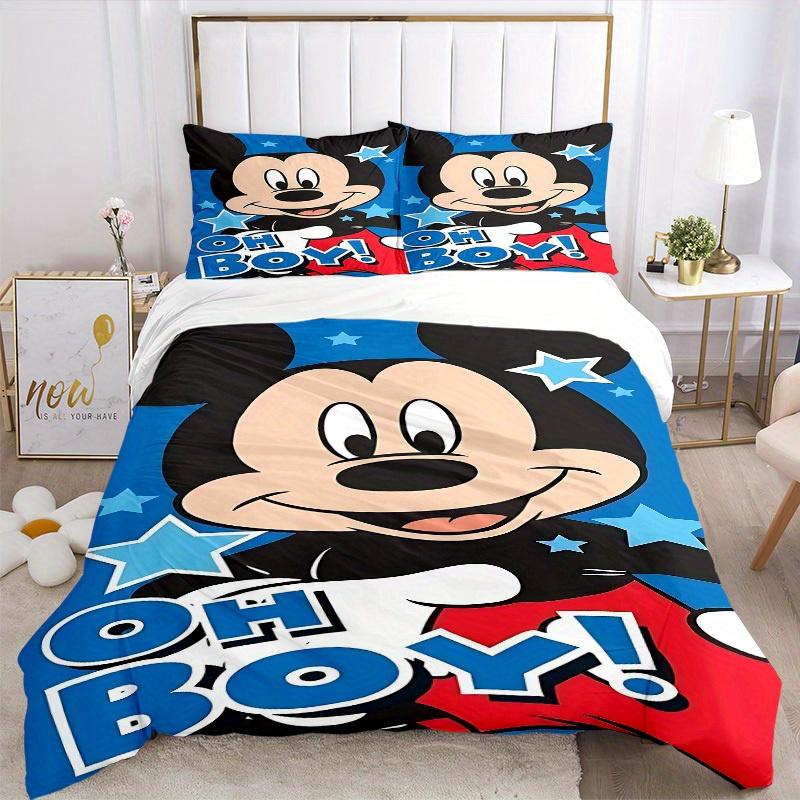 3pcs set Mickey Mouse1pc of quilt cover+2pcs of pillowcase, no core, print bedding, All Seasons Bedroom Setting101