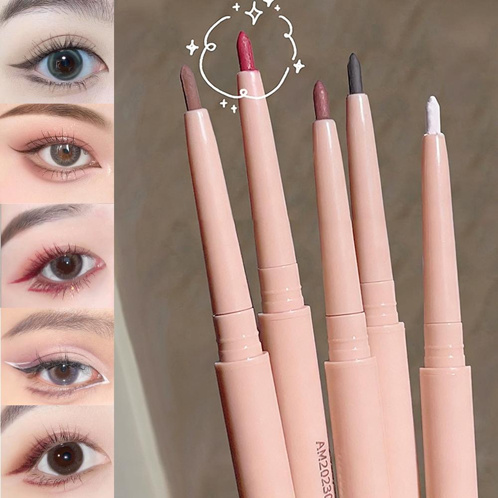 Ultra-fine Gel Eyeliner Pencil Rose Brown Under Eye Liner Pen Waterproof Matte Aegyosal Lying Silkworm Quick Drying Eyes Makeup