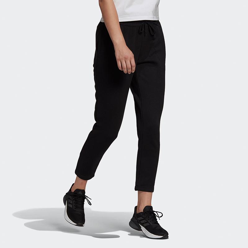 Adidas Womens Sl Ft T 78pt Running Training Three-Quarter Sports Pants Women Bottoms Black GM5626