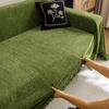 Herringbone Texture Chenille Couch Cover Solid Color Sofa Blanket Universal Sofa Cover  Bed