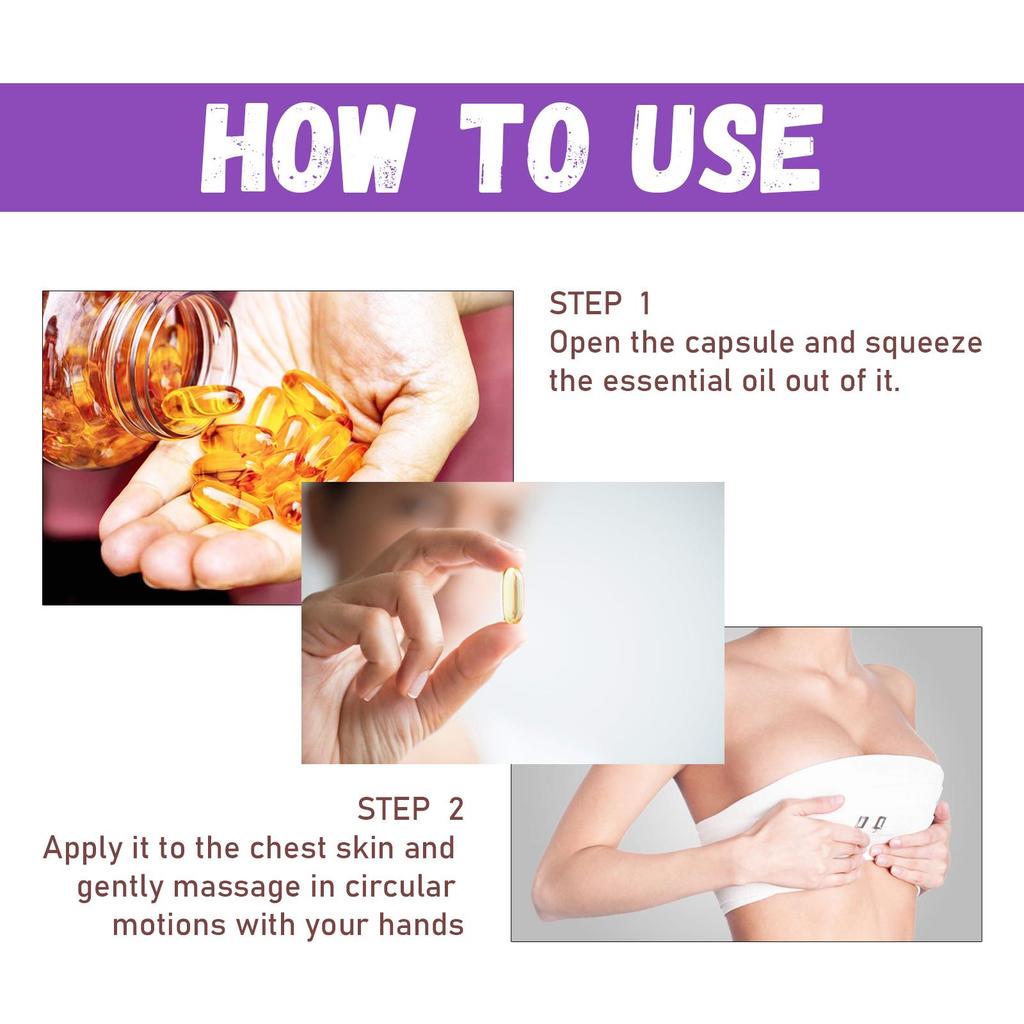 EELHOE BREAST CAPSULES Bust Firming Firming Firming Plumping Moisturizing Bust Care Capsules