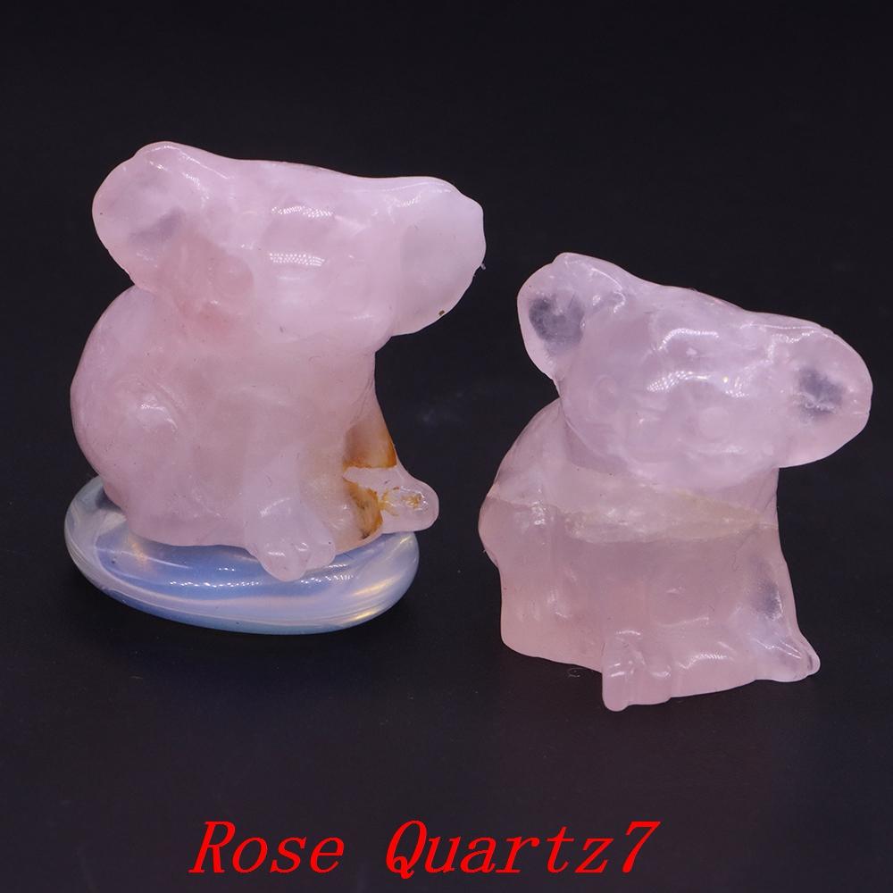 Amethyst Rose Quartz Cute Cat Statue Natural Stone Carved Healing Crystal Animal Figurine Reiki Gemstone Craft Home Decor Gift