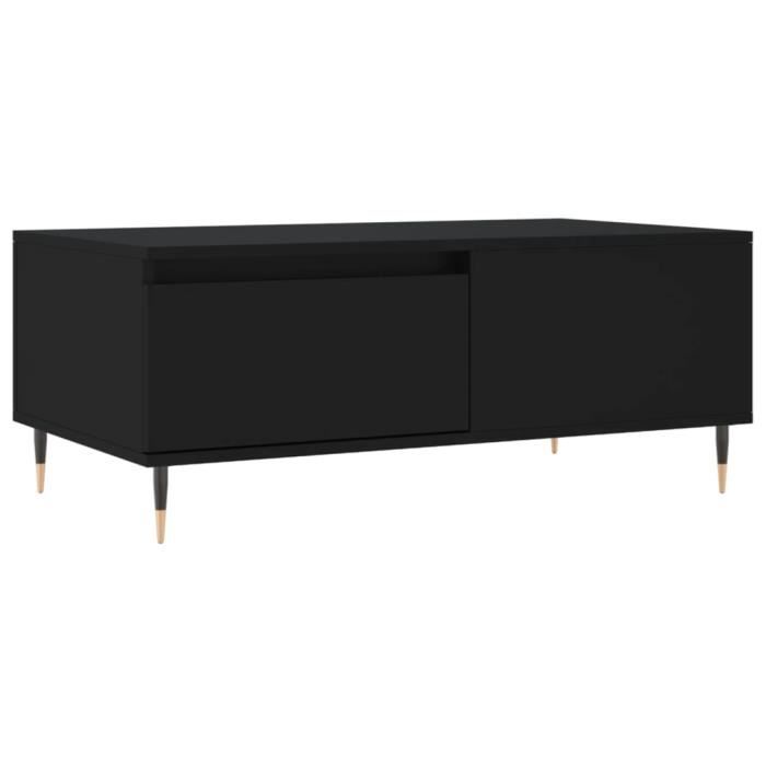VidaXL Coffee Table Black 90x50x36.5 Cm Engineered Wood 830797