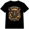 Biker Skull T Shirt Route 66 Motorcycle Vintage Live Free Ride Hard Graphic Tee