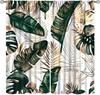 Tropical Palm Leaf Curtains Banana Leaves Theme Green Pink Curtain Living Room Kitchen Bedroom Dorm Home With Rod Pocket Polyester Ideal For Sitting