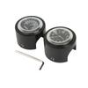 7/8" 1" Motorcycle Handlebar Dial Clock & Thermometer Temp Black/Chrome Mount For Honda Yamaha Suzuki Kawasaki Harley Sporter XL