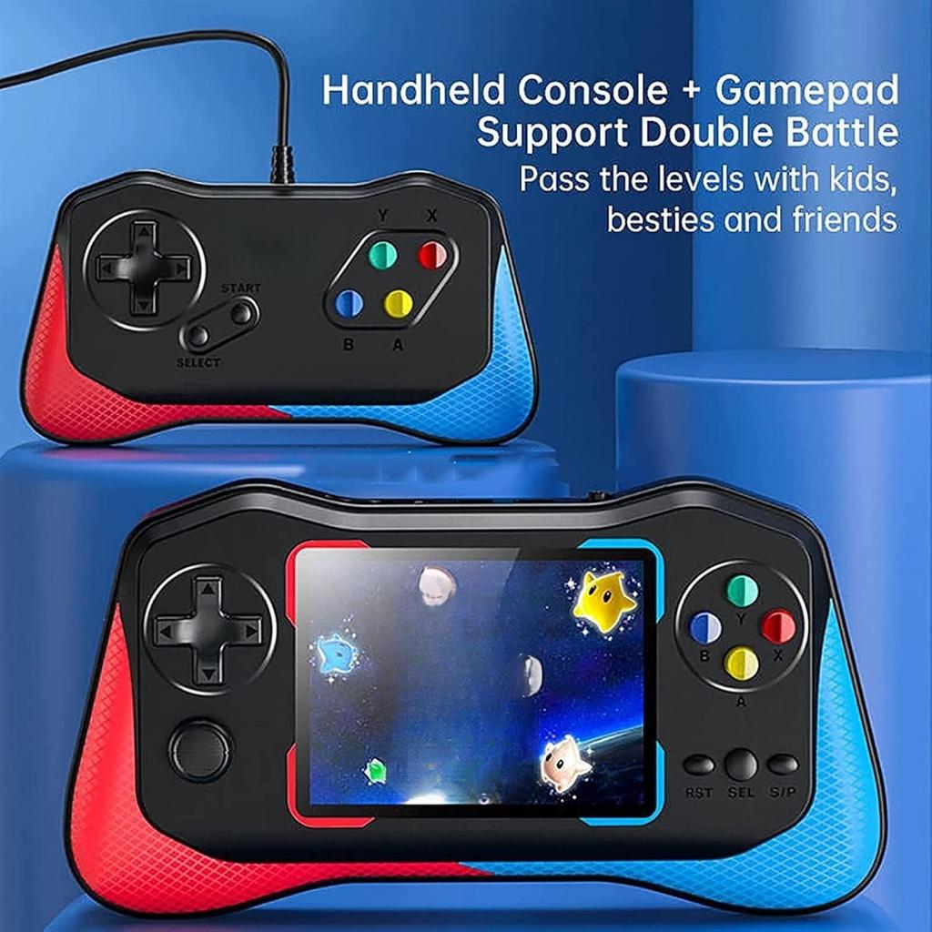 M12 Mini Retro Handheld Game Console 3.5inch, Preloaded 500 FC/NES Classic Games,1200mAh Rechargeable Battery Support Connecting TV and Two Players