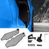 1 Paar Netz-Seitenlufteinlassgitter Schutzbleche Schwarz Aluminium Links Rechts für Corvette C8 2024 2025