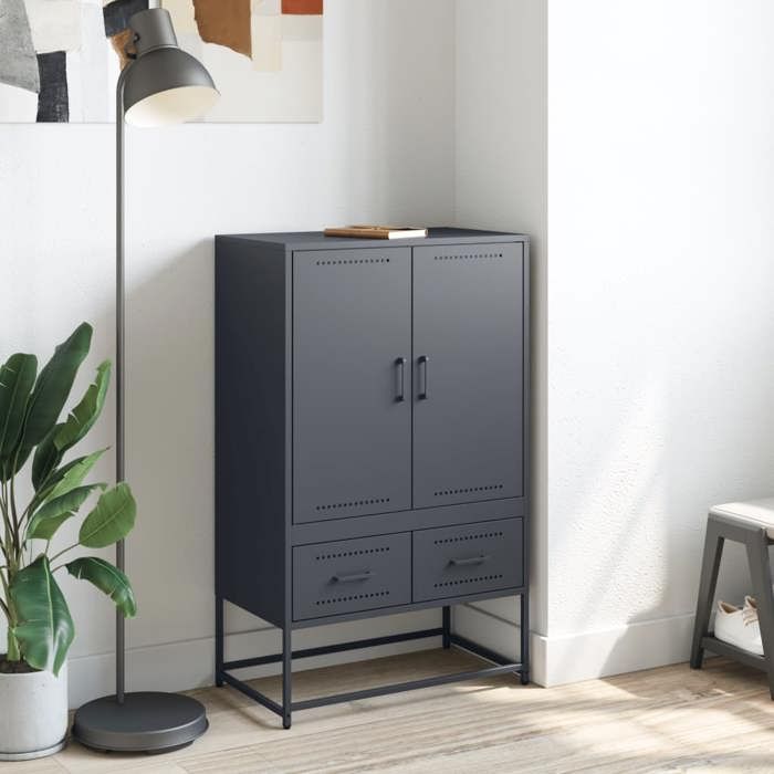 VidaXL Buffet Haut, Armoire avec Tiroirs, Placard avec Porte, Meuble de Rangement, Organisateur de Salle de Séjour, 846610