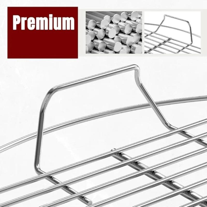 Grelha de Churrasco para Exterior Resistente Fácil de Limpar de Arame para Acampamento Tailgating Reuniões Familiares