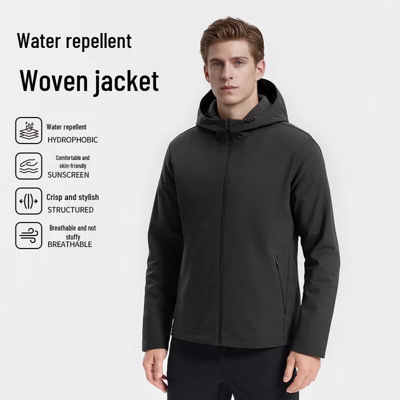 Jeep Men's Outdoor Hooded Waterproof Jacket