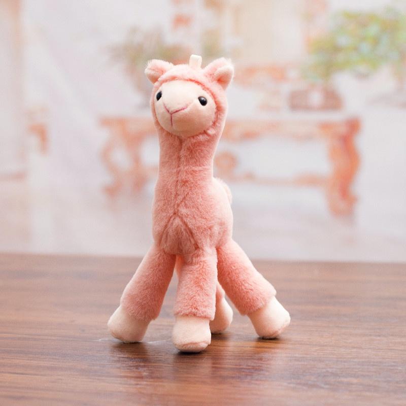 Cute 18Cm Alpaca Stuffed Toys Plush Easter Llama Goat Pendant Mini Sheep Doll Animals Plush Keyring Festival Anniversary Gift