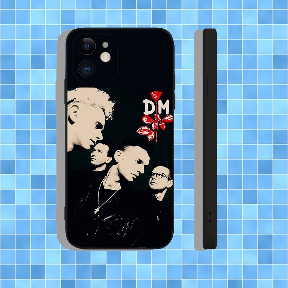 D-Depech Band M-Mode Phone Case For iPhone 17,16,15,14,13,12,11,Pro,Max,Plus,Air,X,XS,XR,SE,8,7,Mini,Soft Black Case