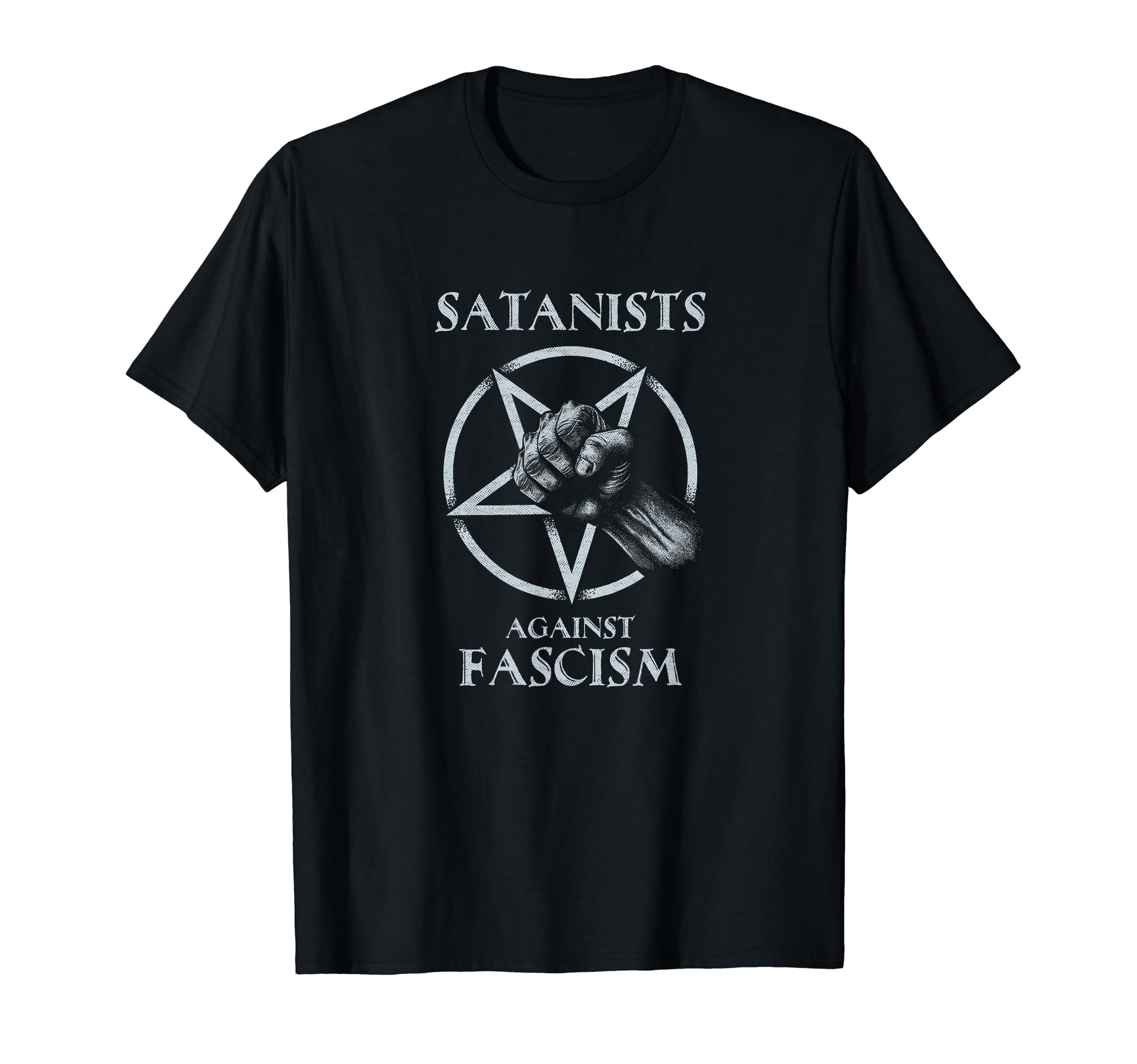 

Satanist Against Fascism 666 Church Tarot Magician Anti-Racism Women s Liberation Grunge Death Unhealthy T-Shirt