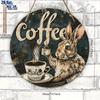 2D Flat Rabbit Break Wooden Wall Decor - Vintage Wooden Sign Wall Art, Nurseries,Restaurant Shop Wall Decor,Wooden Decor for Bedroom