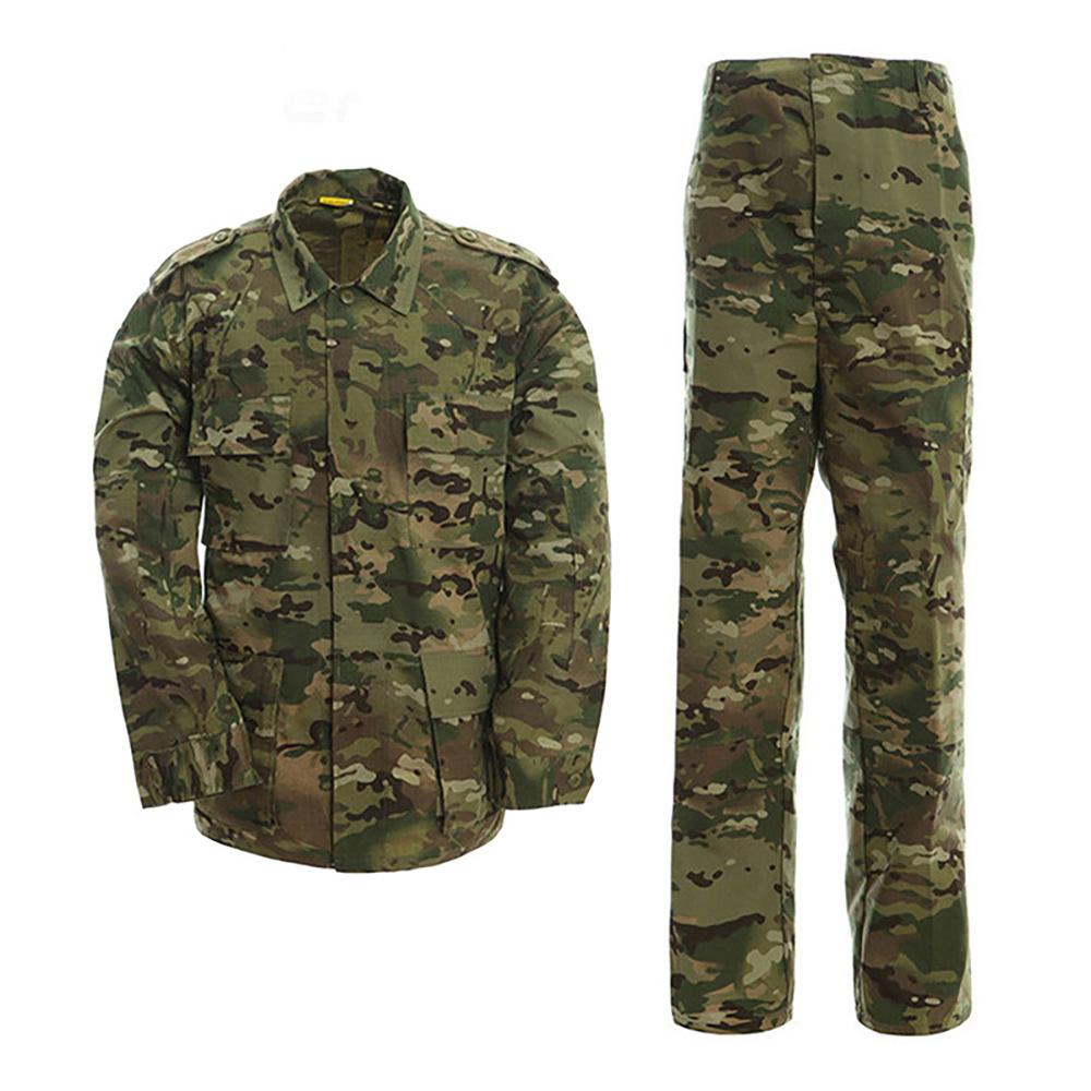 Camouflage-Anzug Herren verschleißfest Outdoor Langarm Militärfan ACU Taktischer Trainingsanzug