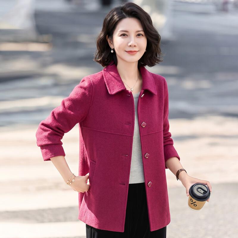 Women's Double-Sided Wool Blend Lapel Coat