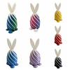 Spiral Cone 3D Printed Easter Bunny Decompression Easter Basket Stuffers Rotating Rabbit Egg Colorful Ornaments