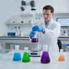 R6FF 5Pcs Graduated Laboratory Flasks with Leakproof Cap for Laboratory Experiment