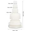 10Pcs PP Water Tank Hose Connector G1/2 Thread Water Tank Hose Fitting  Chicken Water Dispenser